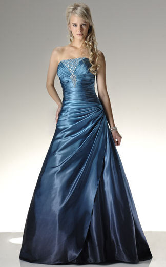 blue prom dress	